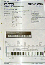 Roland D-70 Super Synthesizer Keyboard Workstation Original Service Manu... - £31.14 GBP