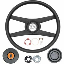 OER 14&quot; 4 Spoke Sport Steering Wheel Kit 1979-1981 Camaro Badge Emblem - $419.98