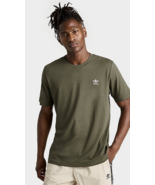 NEW MENS ADIDAS ORIGINALS ESSENTIALS TREFOIL TEE SHIRT Tshirt Olive Beige - £15.03 GBP