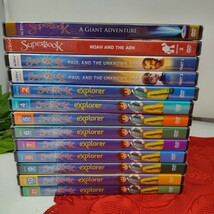 Lot of 13 Superbook Seasons  2, 5 and Superbook Explorer DVDs - $29.98