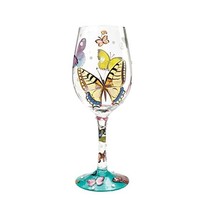 Lolita Butterfly Wishes Wine Glass  - $38.00