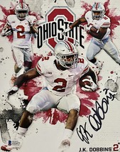 J.K. Dobbins Autograph Signed Ohio State Buckeyes 8x10 Photo Beckett Cert Z52477 - £70.60 GBP