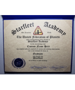 Deluxe Star Trek Starfleet Academy Diploma Signed by Captain Sulu George... - $61.79 CAD