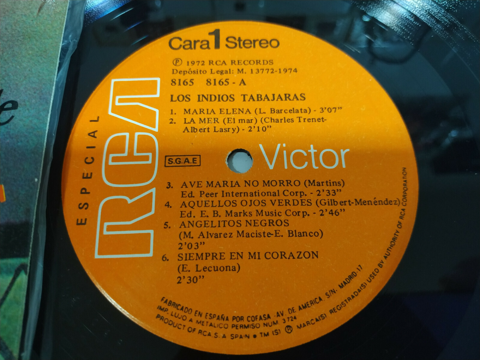 Los indios Tabajaras grandes exitos Rca 1972 - LP vinilo 12 " VG/VG - 3T Item image 3