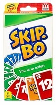 Mattel 42050 Skip-Bo Card Game 2 to 6 Players Brand New Original Sealed ... - $15.48