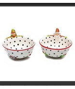 MACKENZIE-CHILDS Christmas Patience Brewster Dash Away Bowls, Set of 2  - $86.13