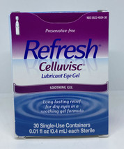 Refresh Celluvisc Lubricant Eye Gel - Pack of 30 Single-Use Containers E... - £46.38 GBP