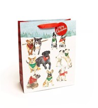 Punch Studio Snowy Pets Gift Bag 11 X 13in   C210563A - £3.90 GBP