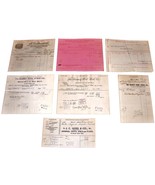 LOT of 7 1901 Antique DETROIT MI Billhead Document Receipts  Dyes RR Sup... - $19.99