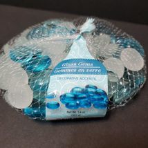 Blue Frosted Glass Gems, Colored Marbles, Vase Filler, Blue Pebbles, Soil Topper image 4