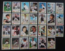 1982 Topps San Francisco Giants Team Set of 27 Baseball Cards - £6.39 GBP