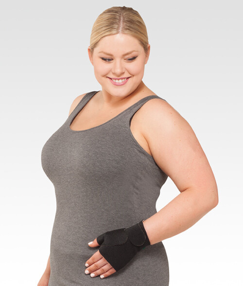 COMPRESSION HAND WRAP/GAUNTET by JUZO, Reversible Black/Beige Wrap, All ... - $70.00