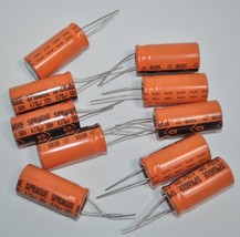 Lot of 10 NOS SPRAGUE ELECTROLYTIC CAPACITOR SERIES 503D 50V  RADIAL 35x... - $19.79