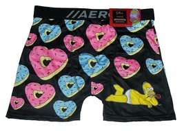 Aeropostale Homer Simpson Heart Shaped Sprinkle Doughnuts Limited Ed Boxers Mn&#39;s - £18.49 GBP