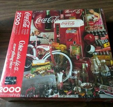 New Coca-Cola 2000 Pc Puzzle &quot;Coke Adds Life to Everything Nice&quot; 1991 Bike Coke - £58.29 GBP