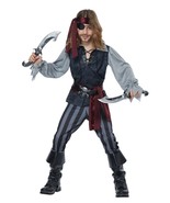 Sea Scoundrel Pirate Halloween Costume Child XS 4 - 6 Black - £33.33 GBP