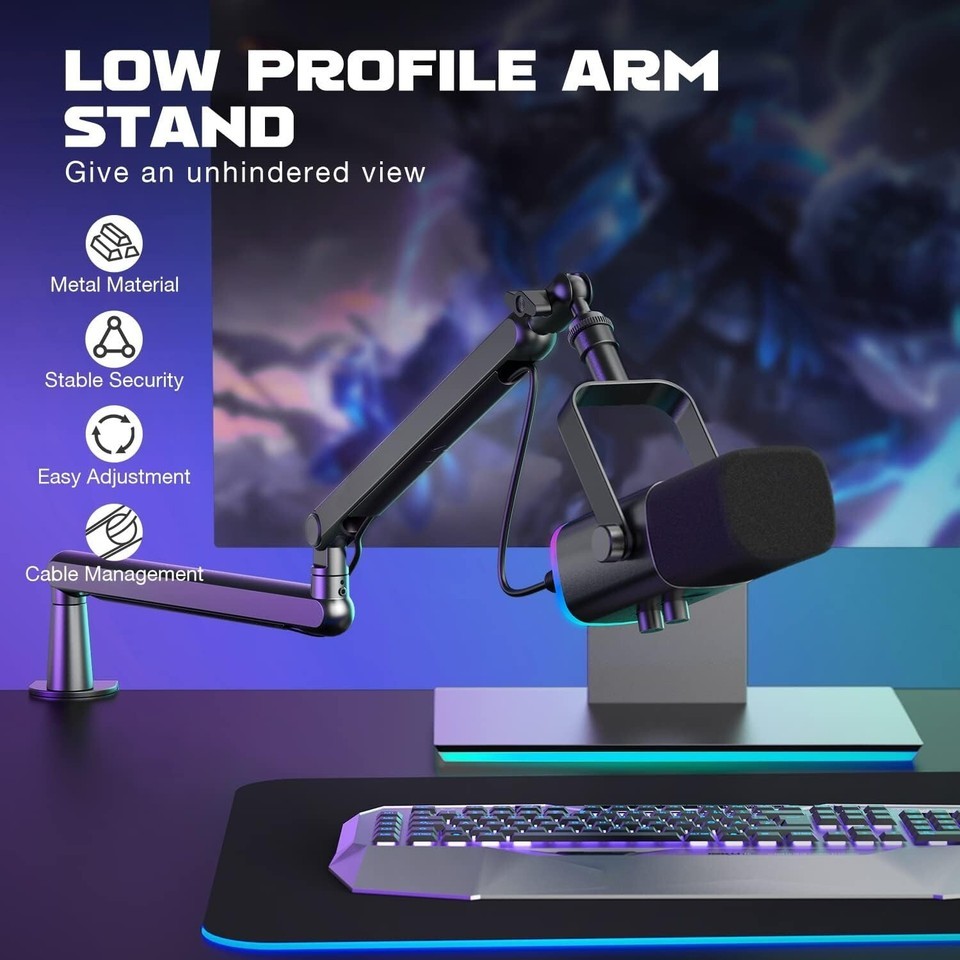 Versatile Adjustable Microphone Boom Arm for Podcasts, Gaming & Video Creation Item image 4