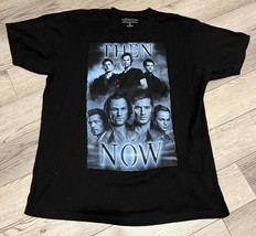 Supernatural &quot;Then Now&quot; Graphic Short Sleeve T-Shirt Size XL Sam Dean Ca... - £7.78 GBP