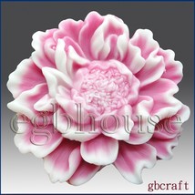 3D Silicone Soap/plaster/clay/Candle Mold-Charming Peony(2 parts assembl... - $47.92
