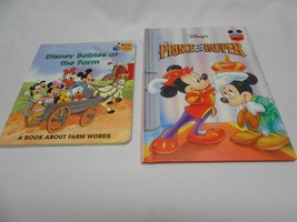 2 Disney world of reading Books: The Prince and the Pauper &amp; Babies on the Farm - £3.35 GBP