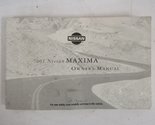 2001 Nissan Maxima Owners Manual [Paperback] Nissan - £11.47 GBP