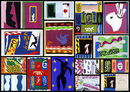 Framed canvas art print giclée matisse jazz book series collage - $39.59+