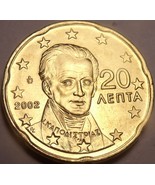Gem Unc Greece 2002 20 Euro Cents~John Kapodistrias~Beautiful Design~Fre... - £4.23 GBP