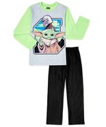 Star Wars Yoda 2 Piece Flannel Fleece Pajama Set Child Size 10/12 - £12.96 GBP