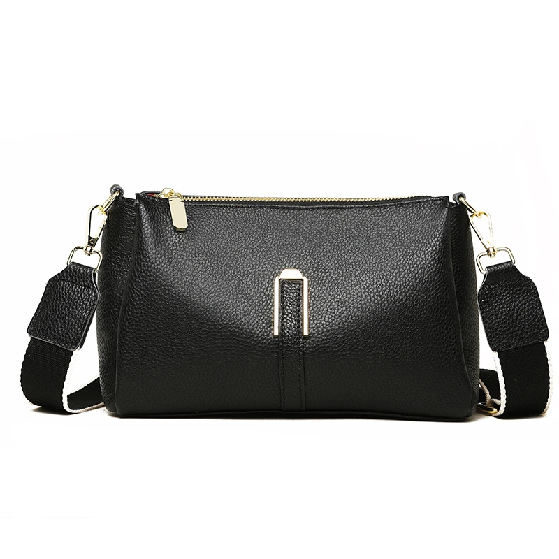 Luxury Genuine Leather Bag Women Shoulder Messenger Bag Brand Large Capa... - $67.00