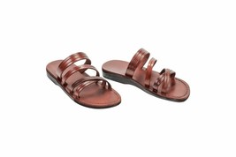 Damen-Sandalen biblisch Jerusalem Jesus handgefertigt Naturleder 5 - 9 G... - $51.25