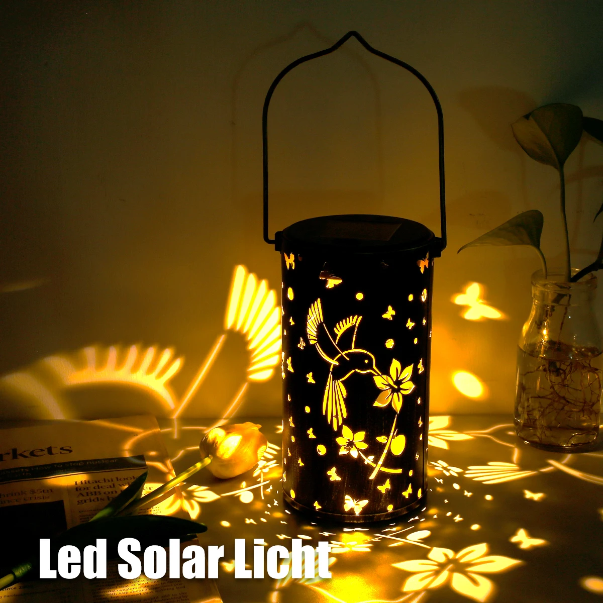 Solar Lanterns Outdoor Hanging  Solar Lights Decorative, Outdoor Decorations for - £62.19 GBP