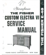 Fisher Custom Electra VI Service Manual PDF Copy 4G USB Stick - $26.55 CAD