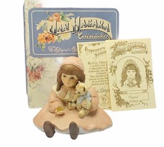 Jan Hagara figurine vtg limited edition 1985 Crystal shelfsitter teddy bear doll - £22.48 GBP