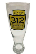 312 Urban Wheat Ale Goose Island Tall Pilsner Beer Glass Chicago Yellow Graphics - £11.62 GBP