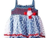 NWT Little Lass Baby Girls Patriotic 4th of July Skirt Romper &amp; Headband... - $8.99