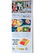 Meadow Gold Butter Served at famous Palmer house 1949 Vintage Print Ad - $15.76 CAD