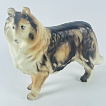 Ceramic Rough Collie Breed Lassie Dog Statue Figurine Japan Vtg Porcelain 4 Inch - £11.31 GBP