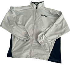 VTG Starter Jacket  Men’s XL Track Basketball Warm Up Gray &amp; Blue Zip Up... - $38.00