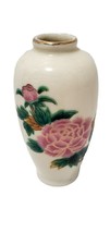 Homco Vintage Mini Bud Vase  Floral Crackle Glaze Japan 4&quot;x2&quot; With Tag - £7.55 GBP