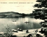 The Beach Loomis Estate Boats Adirondack New York NY UNP Artvue Postcard  - $3.33