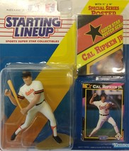 1991 Action Figure Starting Line Up : Cal Ripkin Poster &amp; trading card : Kenner - £6.39 GBP