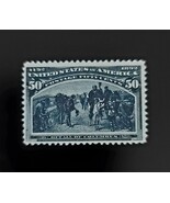 1893 50c Recall of Columbus Queen Isabella Slate Blue Scott 240 Mint F/V... - $70.10 CAD