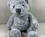 Macy&#39;s First Impressions gray textured plush teddy bear CS International... - $11.87