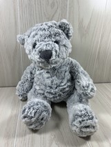 Macy's First Impressions gray textured plush teddy bear CS International HK Toys - $11.87