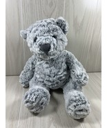 Macy&#39;s First Impressions gray textured plush teddy bear CS International... - £9.47 GBP