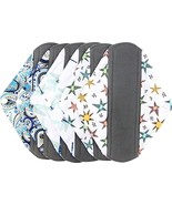 7 Pcs Menstrual Sanitary Pads Reusable Washable Bamboo Cloth for Overnig... - $534.77 MXN