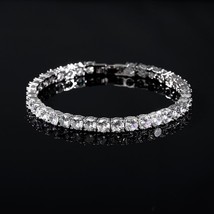 CZ Tennis Bracelet for Women Men Exquisite Fashion Charm Braclet Chain Hip Hop B - £16.89 GBP