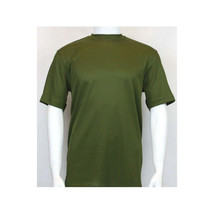 Men Dressy T-Shirt  Log-In Uomo Soft Crew Neck Silky Short Sleeves 218 olive image 2