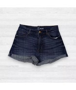No Boundaries Womens Denim Shorts Size 17 High Rise Folded Hem 99% Cotto... - $167.24 MXN