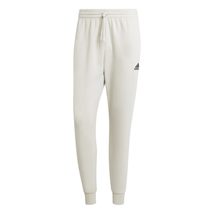 adidas Men&#39;s Essentials Fleece Regular Tapered Pants, Black/White, Small - £25.88 GBP